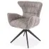 Popielate krzesło obrotowe do jadalni Aeroni