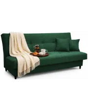 Zielona kanapa rozkładana typu wersalka - Garitia w sklepie Edinos.pl