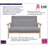 Estelle szara sofa