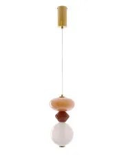 Szklana geometryczna lampa wisząca - C04-Aglosa w sklepie Edinos.pl
