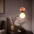 Pojedyncza lampa wisząca szklana kula C04-Aglosa