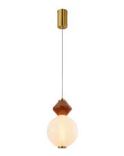Pojedyncza lampa wisząca szklana kula - C03-Aglosa w sklepie Edinos.pl