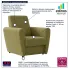 Fotel wypoczynkowy Regisso oliwkowy