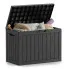 Fotografia Skrzynia ogrodowa wodoszczelna pojemność 170 litrów Czarna z kategorii Pozostałe
