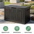 Szczegółowe zdjęcie nr 6 produktu Skrzynia ogrodowa wodoszczelna pojemność 170 litrów Czarna