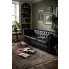 3 osobowa czarna sofa w stylu Chesterfield Xavier 3Q