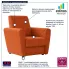 Fotel wypoczynkowy Regisso rudy