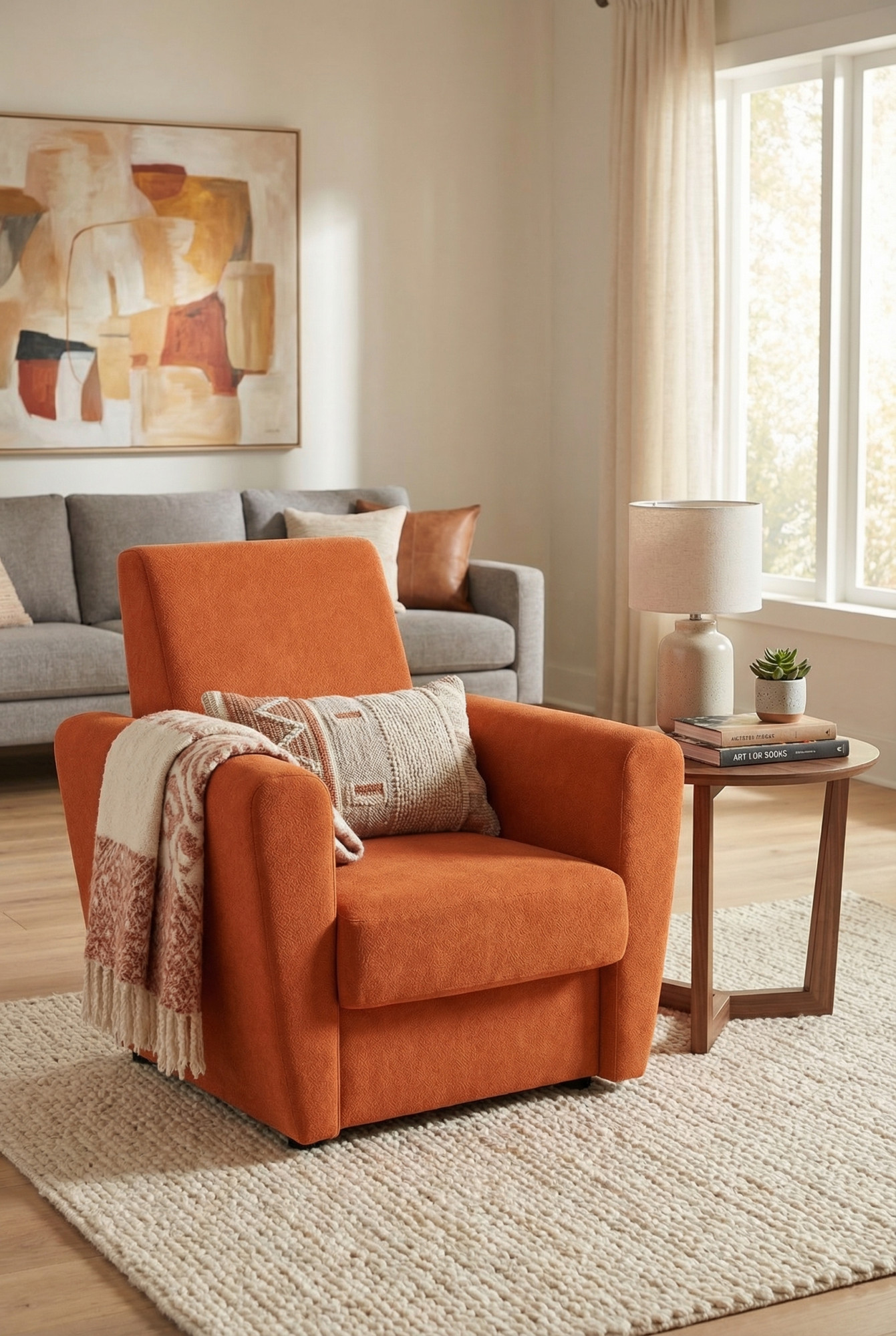 Rudy nowoczesny fotel tapicerowany Regisso