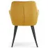Żółte krzesło tapicerowane welurem Serimi curry