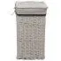 Szczegółowe zdjęcie nr 5 produktu Biały wiklinowy kosz na pranie - Viver