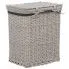 Szczegółowe zdjęcie nr 9 produktu Biały wiklinowy kosz na pranie - Viver