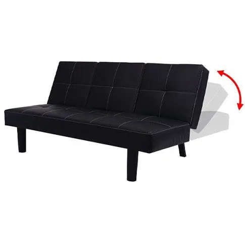 Szczegółowe zdjęcie nr 6 produktu Nowoczesna wielofunkcyjna sofa Fuksor - czarna