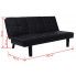 Szczegółowe zdjęcie nr 7 produktu Nowoczesna wielofunkcyjna sofa Alexis - czarna