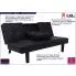 Zdjęcie czarna nowoczesna wielofunkcyjna sofa Fuksor | Edinos.pl