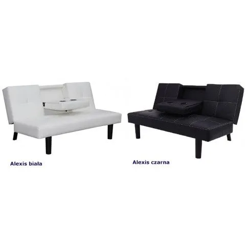 Szczegółowe zdjęcie nr 8 produktu Nowoczesna wielofunkcyjna sofa Fuksor - czarna