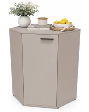 Kaszmirowa komoda szafka narożna z półkami - Asendri 6X w sklepie Edinos.pl