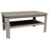 Prostokątna ława z półką do salonu Asendri 12X kaszmir