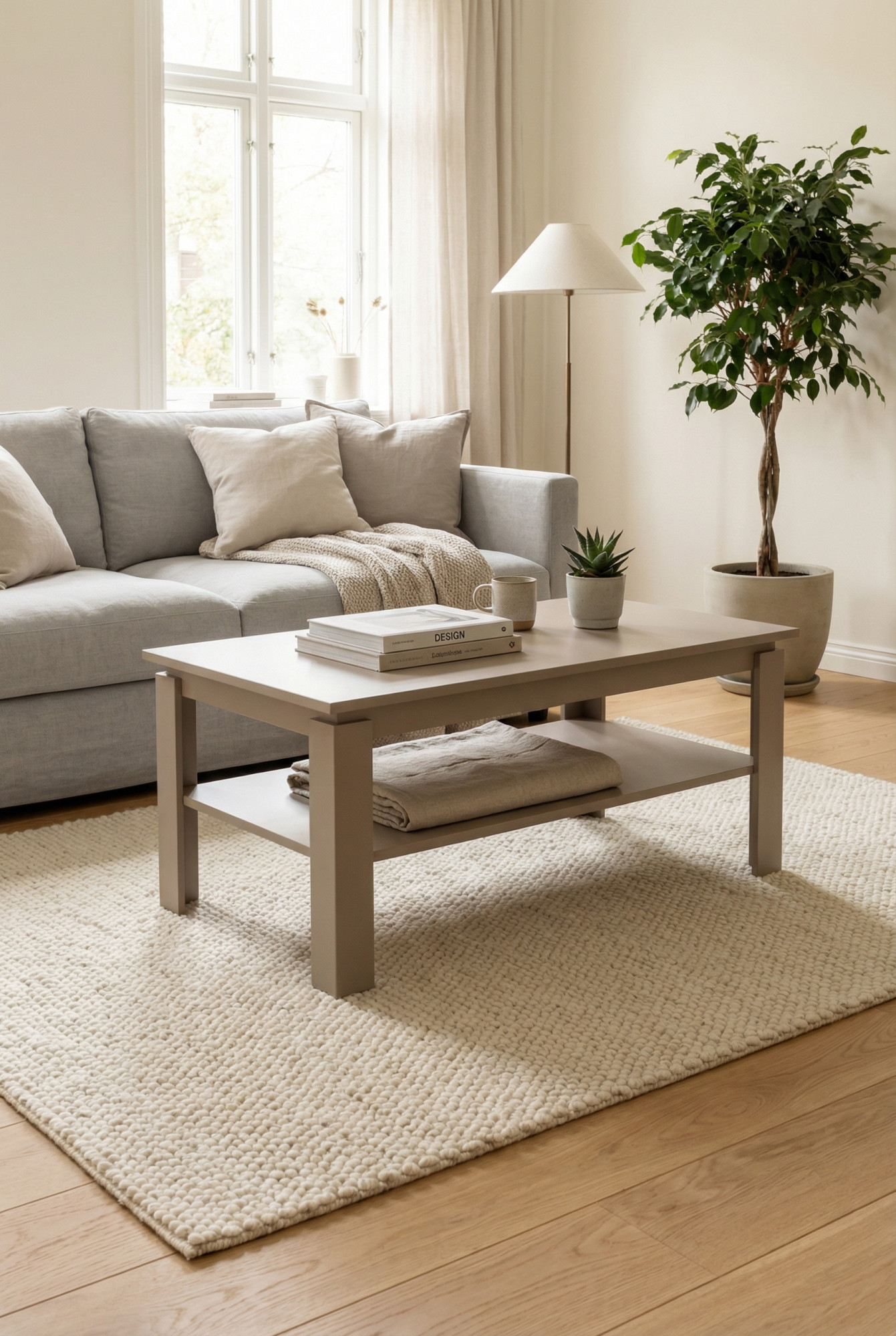 Przykładowa aranżacja z kaszmirową ławą Asendri 12X