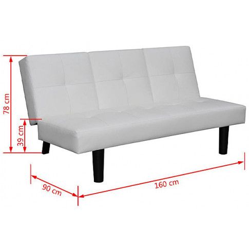 Szczegółowe zdjęcie nr 7 produktu Nowoczesna wielofunkcyjna sofa Alexis - biała
