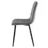 Ciemnoszare krzesło metalowe Rexon