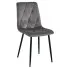 Ciemnoszare krzesło pikowane Rexon