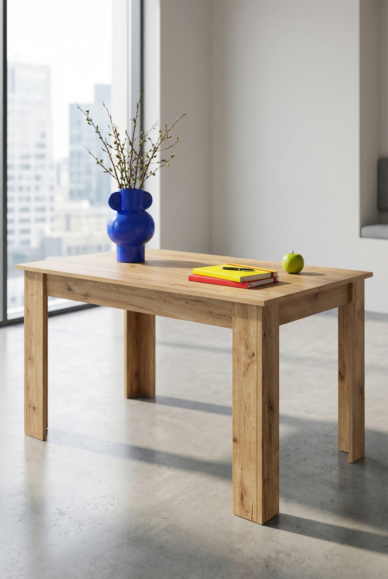 Wizulizacja z wykorzystaniem stołu Silio 4X dąb craft