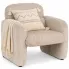 Jasnobeżowy fotel nowoczesny do tv Etilion
