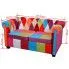 Szczegółowe zdjęcie nr 7 produktu Sofa patchwork chesterfield Marcha - dwuosobowa