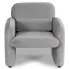 szary tapicerowany welurem fotel wypoczynkowy etilio 4x