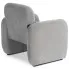szary welurowy fotel z podlokietnikami etilio 4x