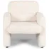 Kremowy fotel boucle do salonu Etilion 5X