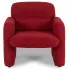 Czerwony fotel boucle Etilion 5X