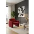 Salon z czerwonym fotelem boucle Etilion 5X