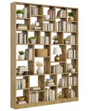 Duży regał biblioteczka na ścianę dąb artisan - Epozio w sklepie Edinos.pl