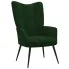 Zdjęcie produktu Ciemnozielony welurowy fotel pikowany - Verria.