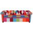 Fotografia Sofa patchwork w stylu chesterfield Triss - trzyosobowa z kategorii Kanapy i sofy