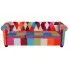 Fotografia Sofa patchwork w stylu chesterfield Triss - trzyosobowa z kategorii Salon