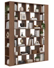 Orzechowy regał biblioteczka do salonu - Naseri w sklepie Edinos.pl