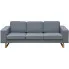 Jasnoszara 3-osobowa sofa - Drofas