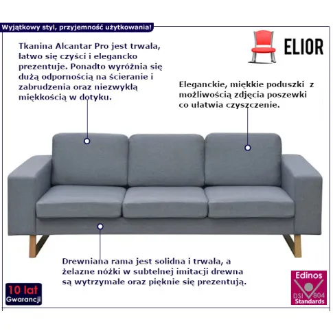 Megro jasnoszara sofa