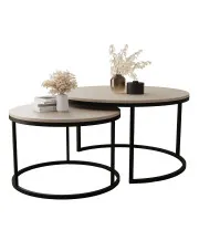 Zestaw 2 kaszmirowych stolików kawowych - Averdiq 3X w sklepie Edinos.pl