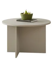 Kaszmirowy okrągły minimalistyczny stolik - Velmorix 4X w sklepie Edinos.pl