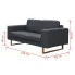 Megro minimalistyczna sofa