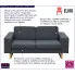 Megro sofa ciemnoszara