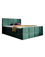 Zielone pikowane łóżko 5 rozmiarów - Valmerio w sklepie Edinos.pl