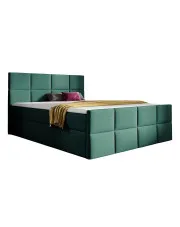 Zielone pikowane łóżko tapicerowane 5 rozmiarów - Valmerio w sklepie Edinos.pl