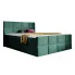 Zielone pikowane łóżko 5 rozmiarów - Valmerio