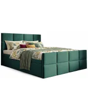 Zielone pikowane łóżko 5 rozmiarów - Valmerio w sklepie Edinos.pl