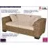 Zdjęcie sofa 2-osobowa rattan Carrera 2C beżowa - sklep Edinos.pl