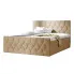 Beżowe łóżko kontynentalne 5 rozmiarów - Omelisse